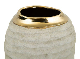 Vase Lima Grau Gold Klein – Blumenvase Deko