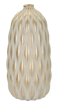 Blumenvase Pepitas Grau Gold 44 cm