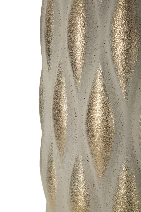 Blumenvase Pepitas Grau Gold 44 cm