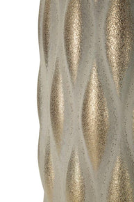 Blumenvase Pepitas Grau Gold 44 cm