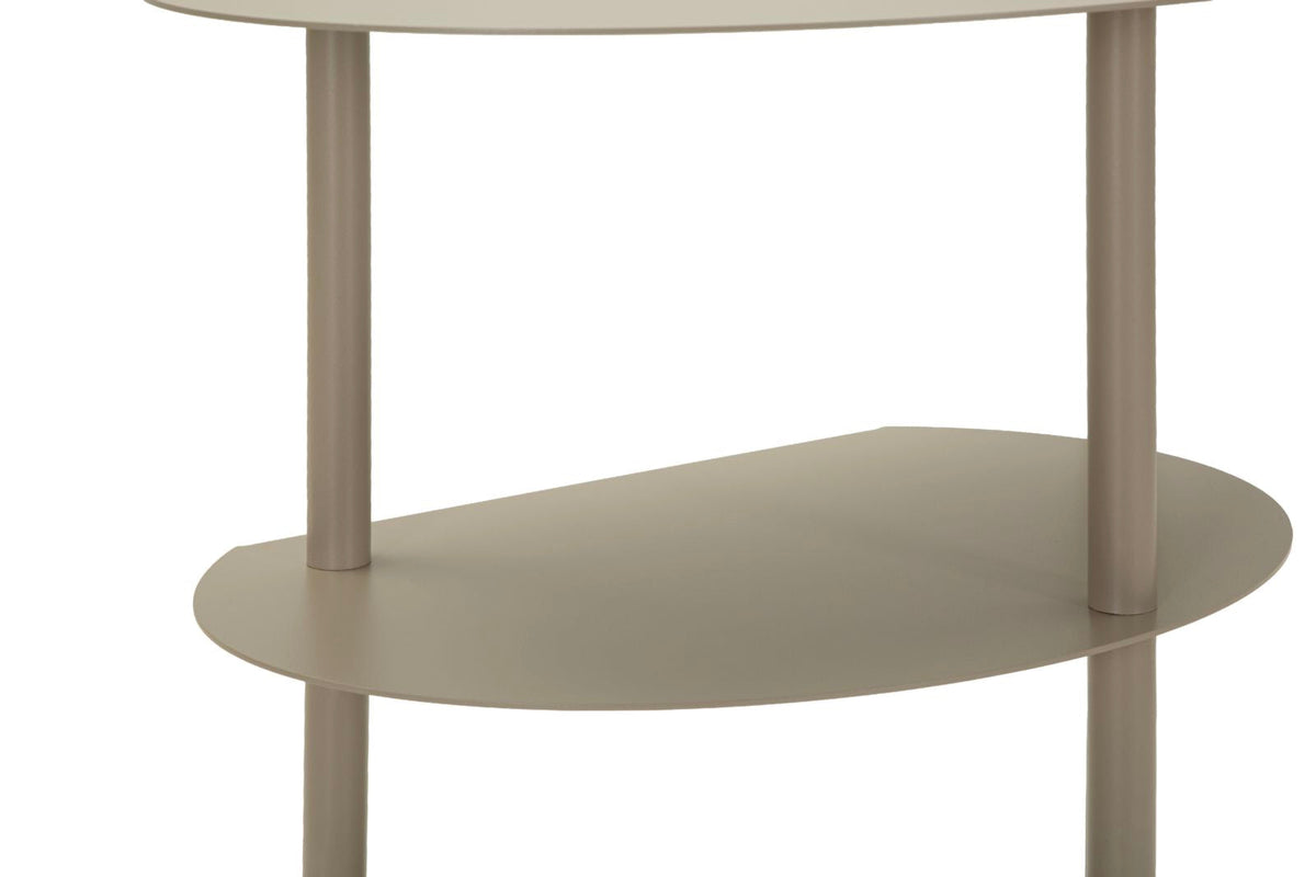 Beistelltisch Saturno Taupe – Couchtisch Deko