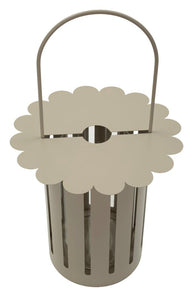 Laterne Saturno Taupe Metall – Windlicht Deko