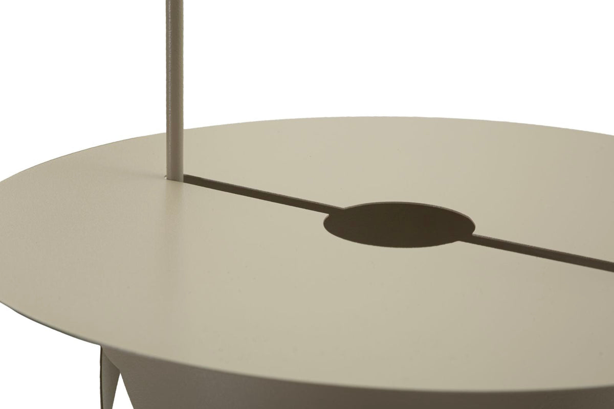 Laterne Saturno Twist Taupe Metall – Windlicht Deko