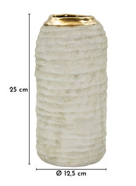 Vase Lima Grau Gold Klein – Blumenvase Deko