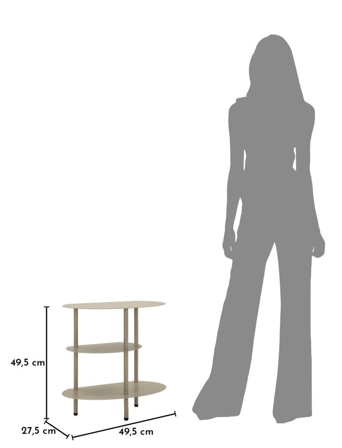 Beistelltisch Saturno Taupe – Couchtisch Deko