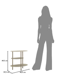 Beistelltisch Saturno Taupe – Couchtisch Deko