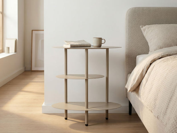 Beistelltisch Saturno Taupe – Couchtisch Deko