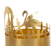 Blumenständer Flamingo Gold 79 cm – Pflanzenständer