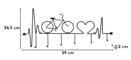 Garderobe Fahrrad Schwarz – Hakenleiste Flur