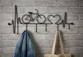 Garderobe Fahrrad Schwarz – Hakenleiste Flur