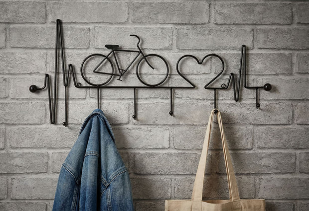 Garderobe Fahrrad Schwarz – Hakenleiste Flur