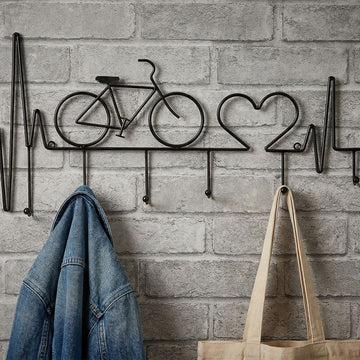 Garderobe Fahrrad Schwarz – Hakenleiste Flur