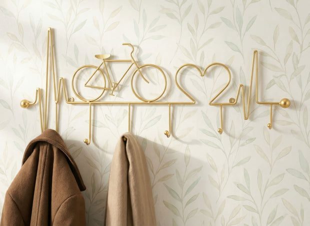 Garderobe Fahrrad Gold – Hakenleiste Flur