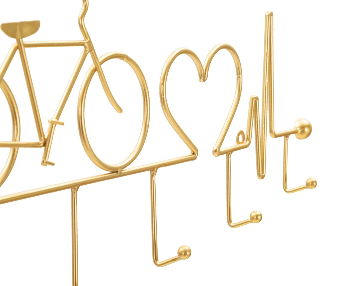Garderobe Fahrrad Gold – Hakenleiste Flur