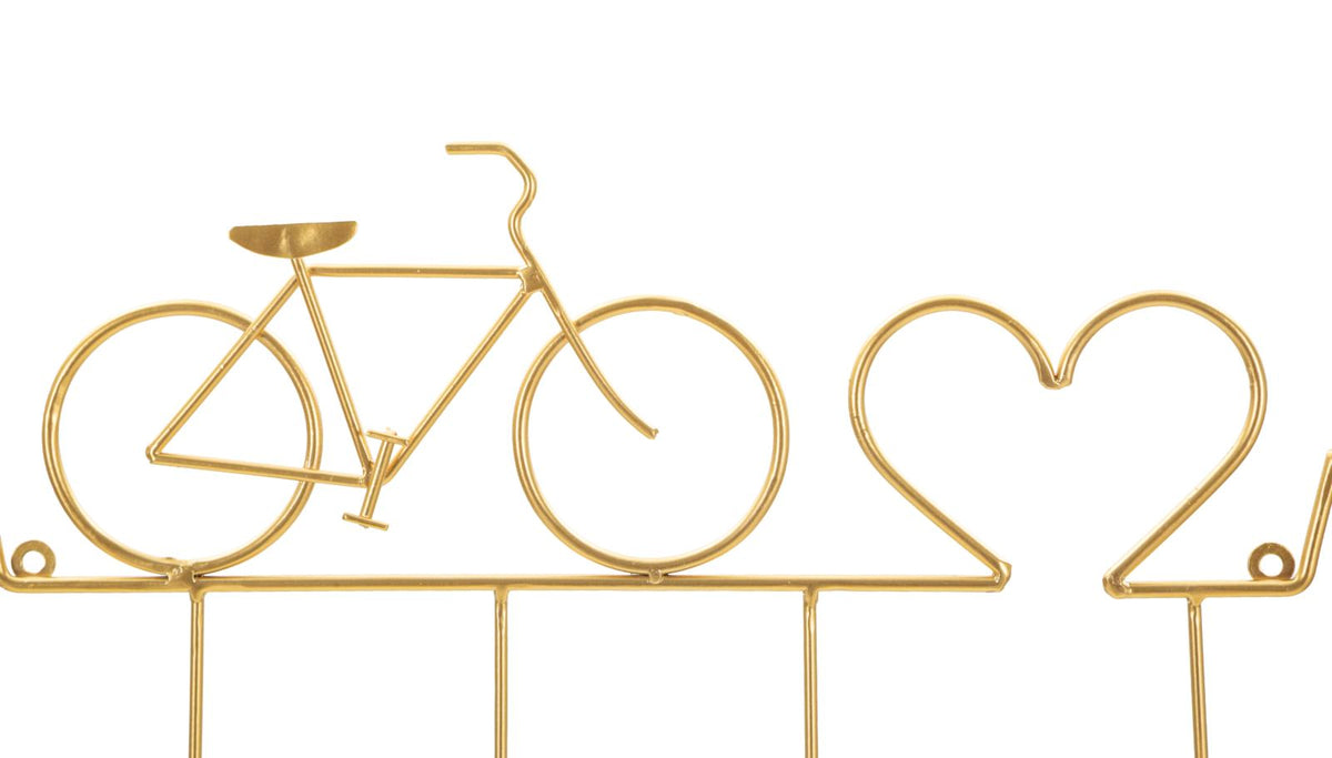 Garderobe Fahrrad Gold – Hakenleiste Flur