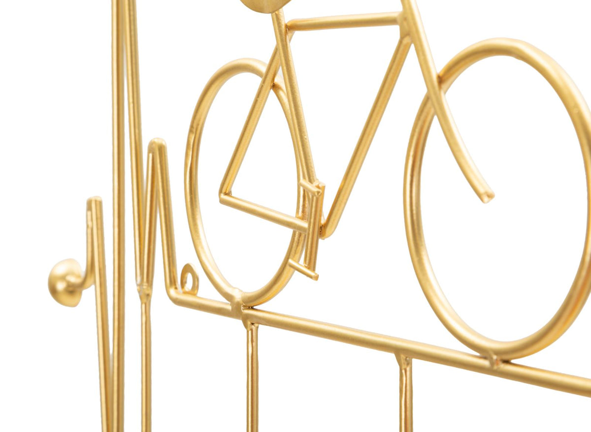Garderobe Fahrrad Gold – Hakenleiste Flur