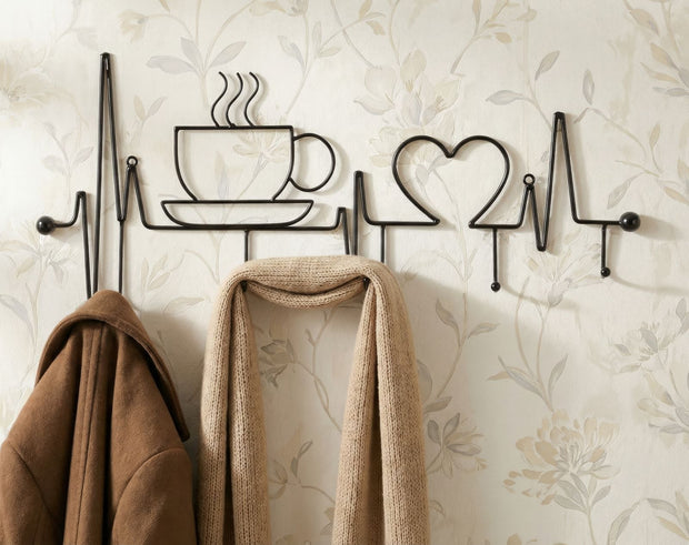 Garderobe Kaffeetasse Schwarz – Hakenleiste Flur
