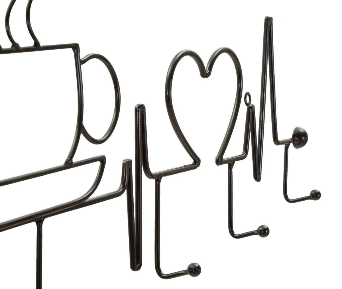 Garderobe Kaffeetasse Schwarz – Hakenleiste Flur