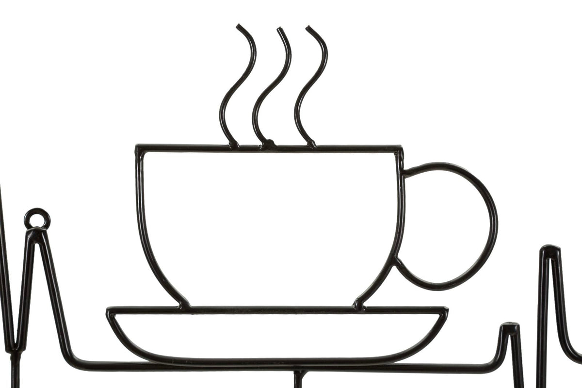 Garderobe Kaffeetasse Schwarz – Hakenleiste Flur