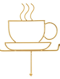 Garderobe Kaffeetasse Gold – Hakenleiste Flur
