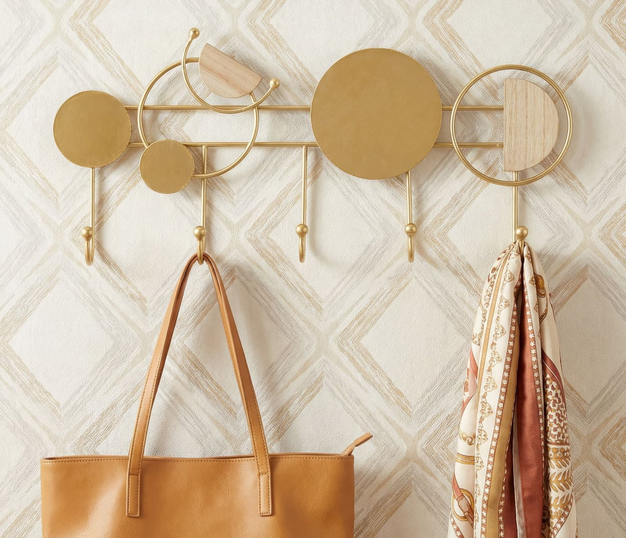 Garderobe Wednesday Gold Bunt – Hakenleiste Flur
