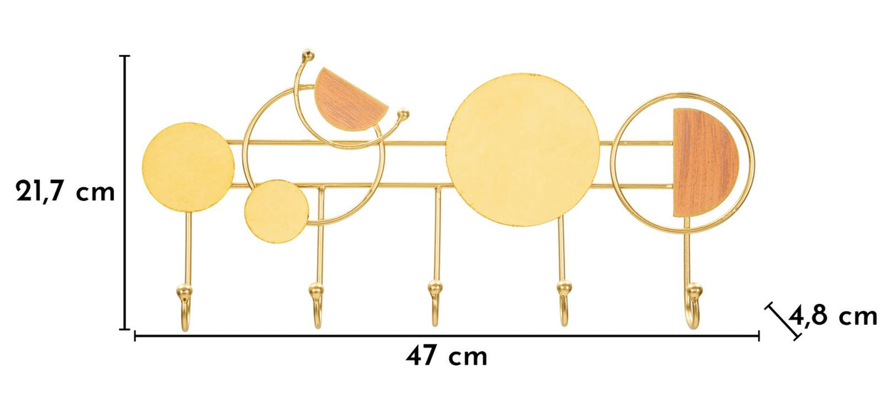 Garderobe Wednesday Gold Bunt – Hakenleiste Flur