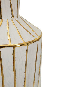 Tischlampe Weiß Gold 73 cm – Tischleuchte
