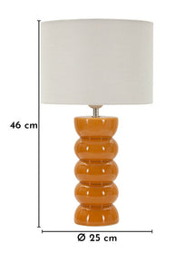 Tischlampe Senfgelb 46 cm – Tischleuchte