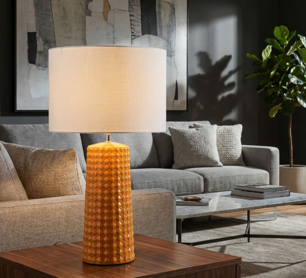 Tischlampe Senfgelb 52 cm – Tischleuchte