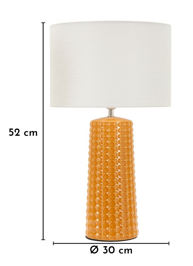 Tischlampe Senfgelb 52 cm – Tischleuchte