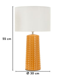 Tischlampe Senfgelb 52 cm – Tischleuchte