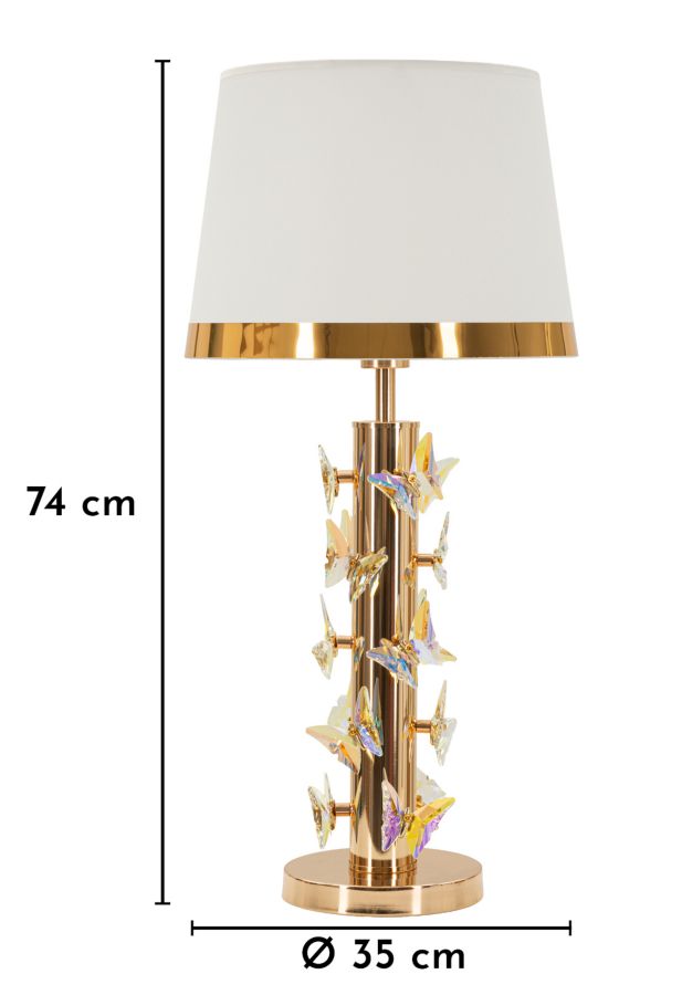 Tischlampe Gold 74 cm – Tischleuchte