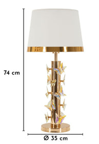 Tischlampe Gold 74 cm – Tischleuchte