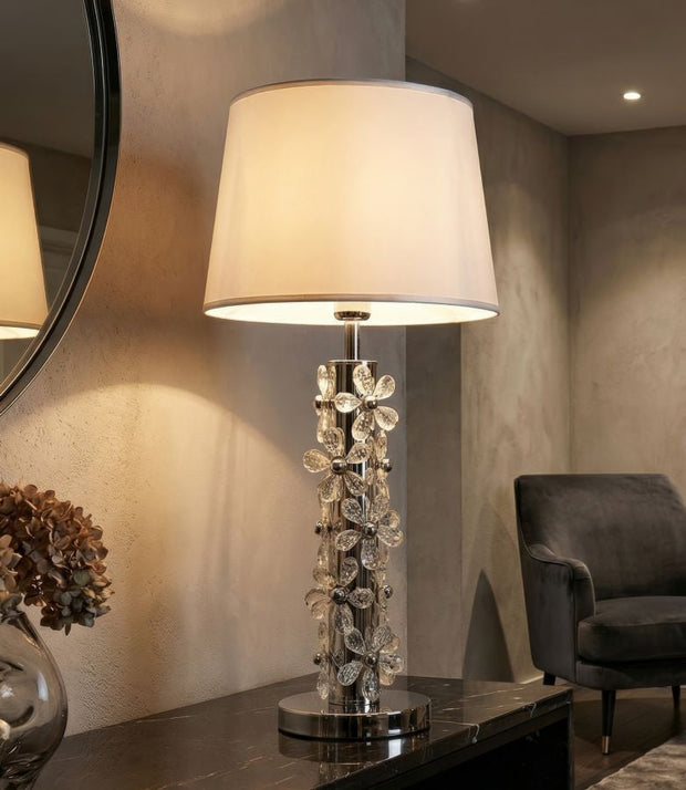 Tischlampe Silber 74 cm – Tischleuchte