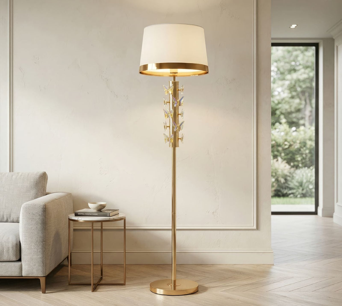 Stehlampe Gold 157 cm – Stehleuchte