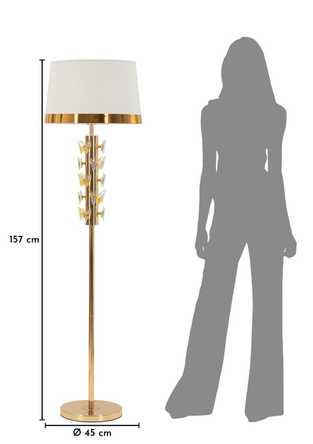 Stehlampe Gold 157 cm – Stehleuchte