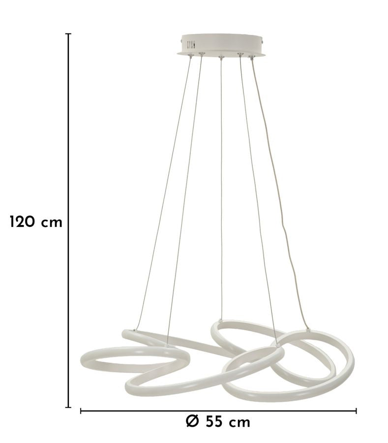 Deckenleuchte Weiß 120 cm A – Deckenlampe