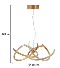 Deckenleuchte Gold Weiß 120 cm – Deckenlampe