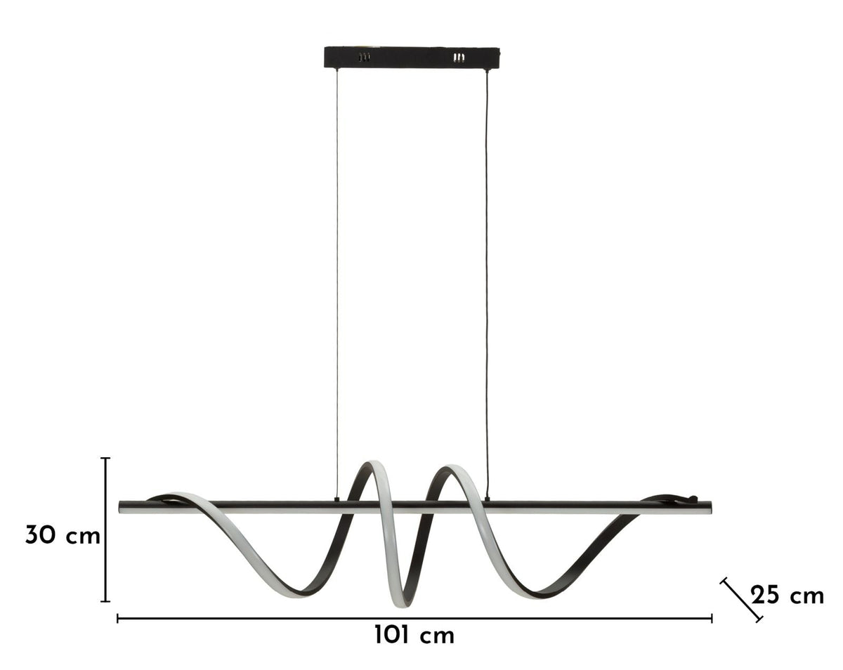 Deckenleuchte Schwarz Weiß 30 cm – Deckenlampe
