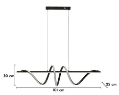 Deckenleuchte Schwarz Weiß 30 cm – Deckenlampe