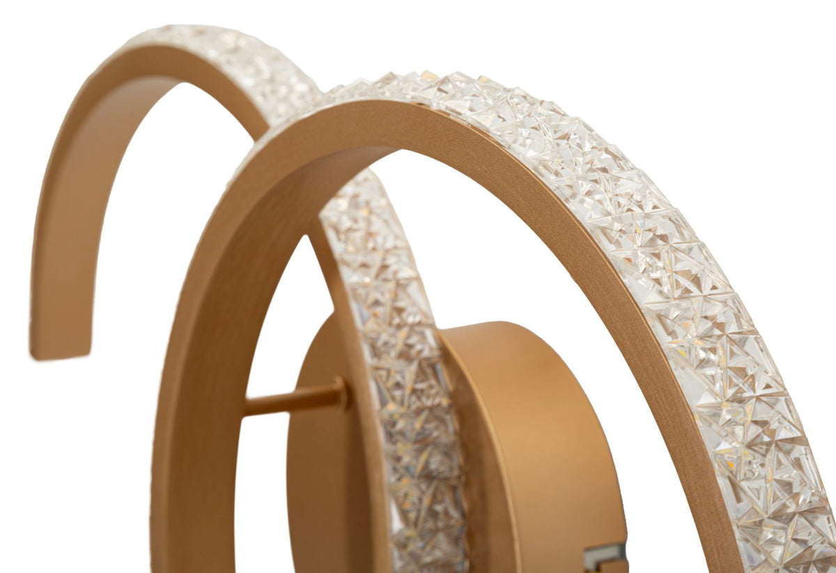 Wandleuchte C Gold Weiß 24 cm – Wandlampe