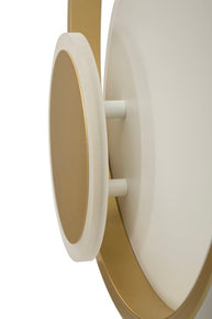 Wandleuchte Dish Gold Weiß 34 cm – Wandlampe