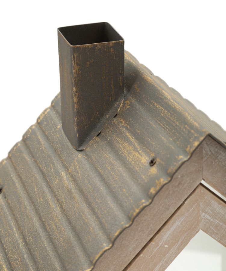 Laterne Blumen Holz 2er Set – Windlicht Deko