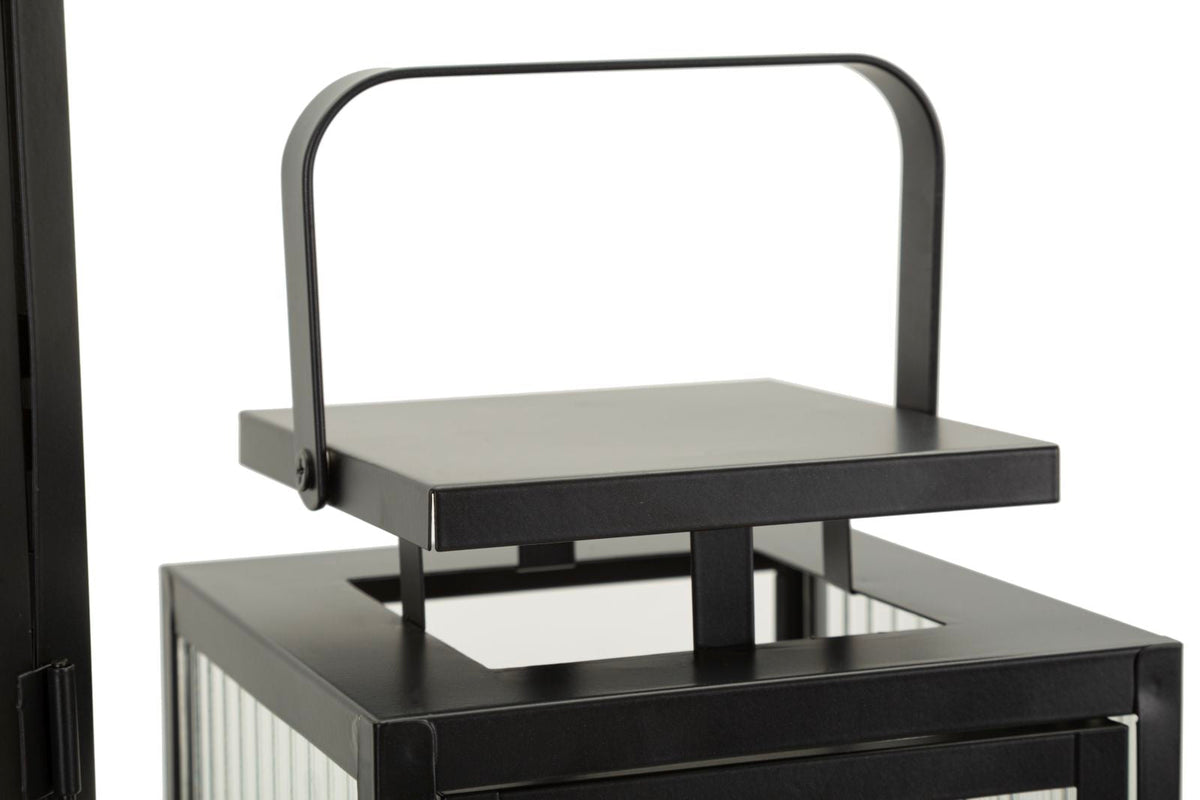 Laterne Andromeda Schwarz 50 cm – Windlicht
