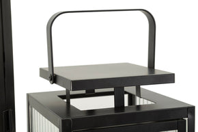 Laterne Andromeda Schwarz 50 cm – Windlicht