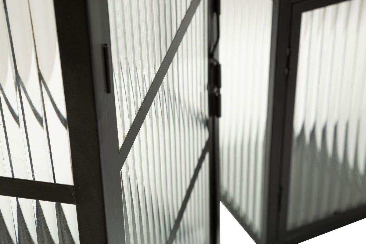Laterne Andromeda Schwarz 50 cm – Windlicht