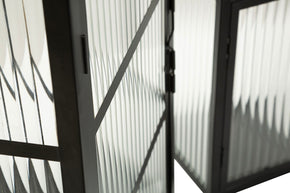 Laterne Andromeda Schwarz 50 cm – Windlicht