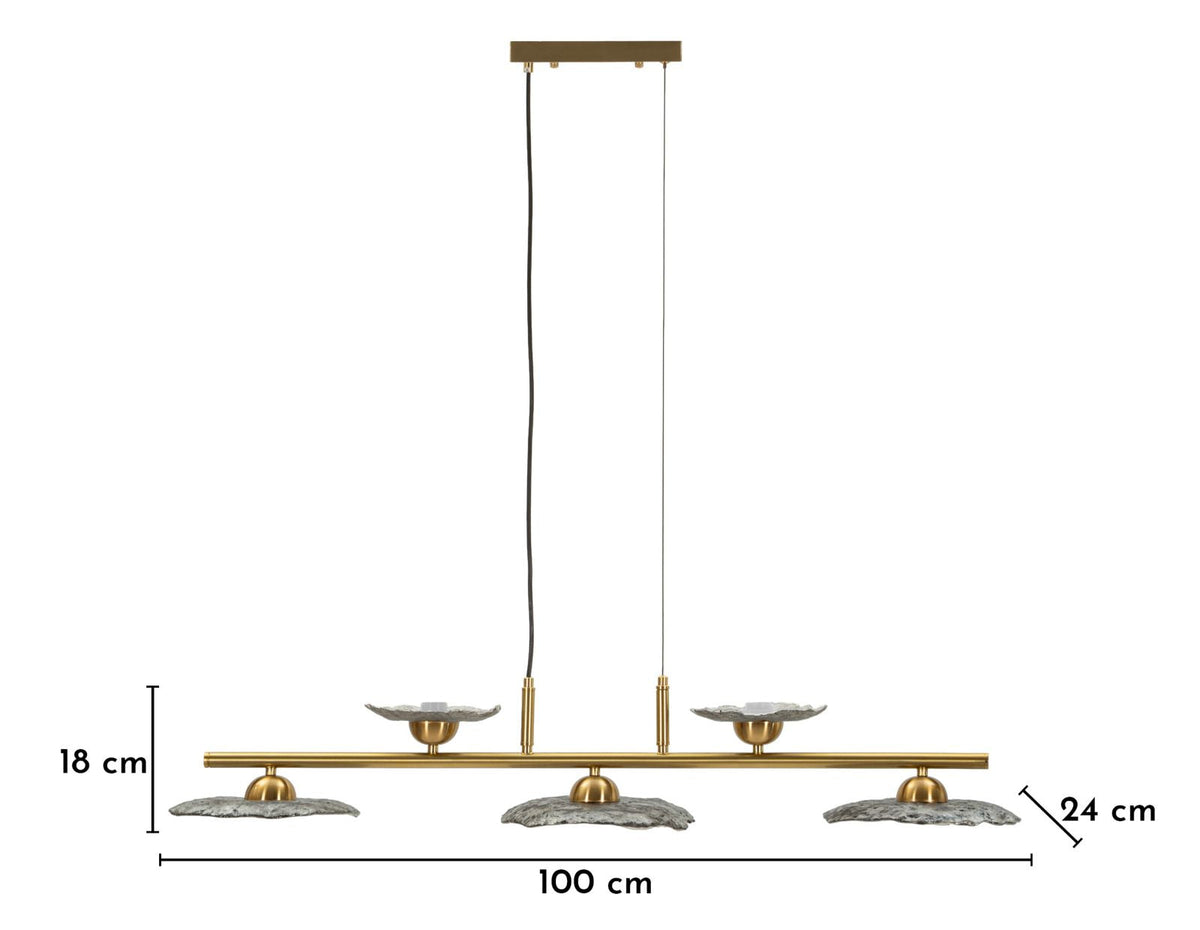 Deckenleuchte Grau 18 cm B – Deckenlampe