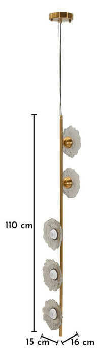 Deckenleuchte Grau 110 cm – Deckenlampe