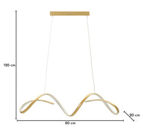 Deckenleuchte Gold 120 cm B – Deckenlampe